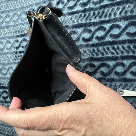 Coach Black and Tan Crossbody Bag with Matching Wallet - Picture 12 of 13